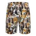 thumbnail image 6 of Kdxio Cute Dog Pattern Mens Casual Shorts - Drawstring Summer Beach Sports Shorts for Men, 6 of 9