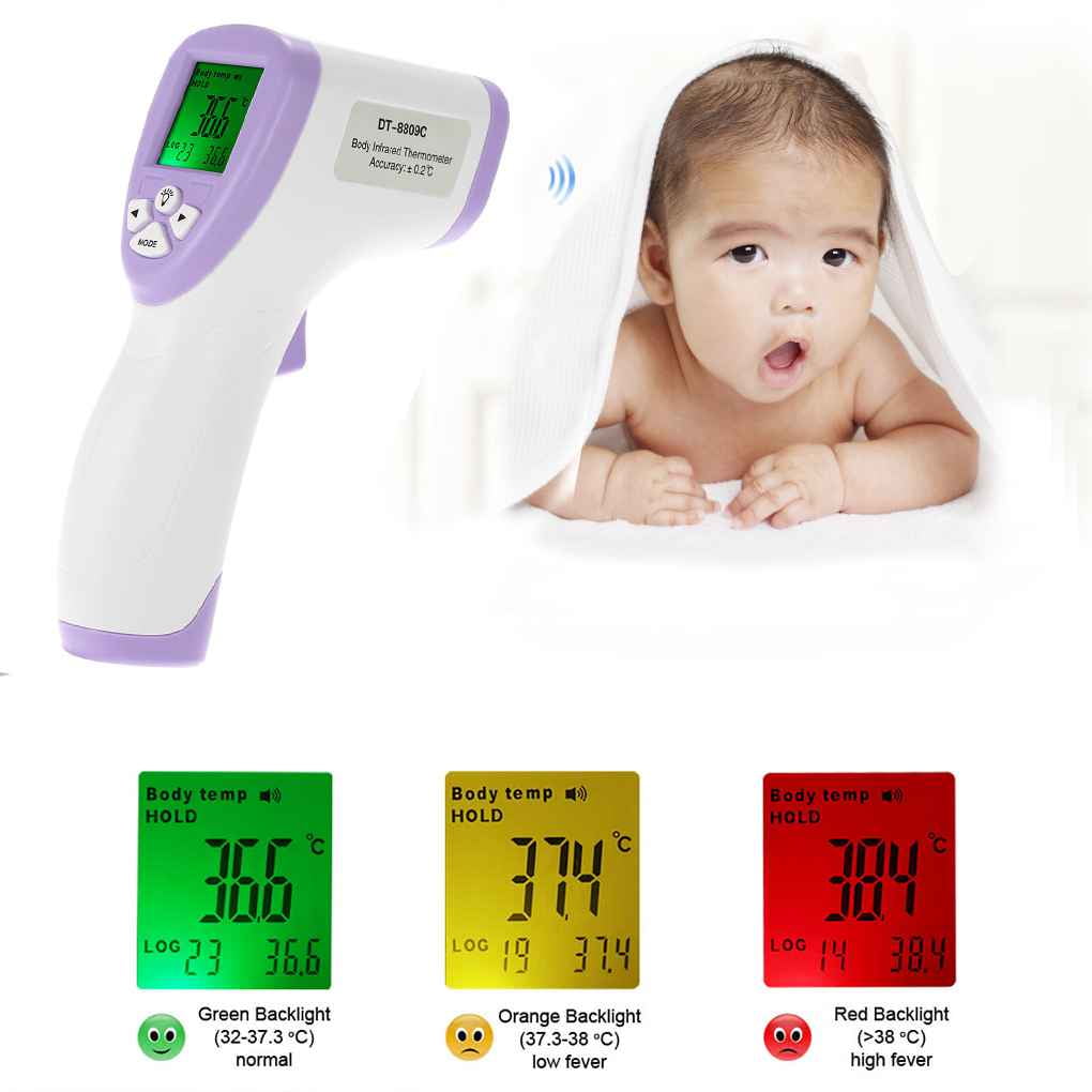 NEW Infrared Thermometers Baby Non Contact Digital Body Adults LCD Forehead dD 