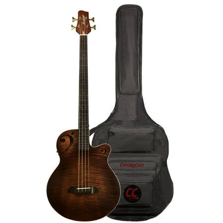 Sawtooth Rudy Sarzo Signature Fretless Acoustic-Electric Bass Guitar, Includes Padded Gig (Best Fretless Bass Guitar)