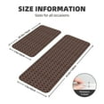 thumbnail image 2 of Sikiie Brown Gold Grid Kitchen Mat 2 PCS Cushioned Kitchen Rug, Waterproof Non-Slip Kitchen Mats for Kitchen, Floor Home, Sink, Laundry, 2 of 6
