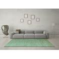 thumbnail image 3 of Ahgly Company Indoor Square Abstract Light Blue Modern Area Rugs, 5' Square, 3 of 4