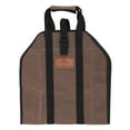 thumbnail image 6 of (2 pack) WHITEDUCK TUFF Large Firewood Carrier 21 Oz. Heavy Duty Waxed Canvas Log Carrier Holder for Fireplace, Carrying Wood Indoor & Outdoor (Brown, Diamond Shape (38" x 18")), 6 of 11