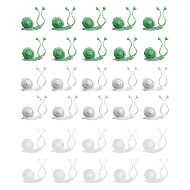 Clips para plantas trepadoras, clips de montaje en pared, clips autoadhesivos para plantas para soporte y fijación de plantas.