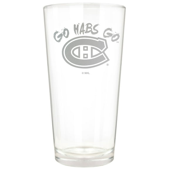 Montreal Canadiens Etched 16oz. Rally Cry Pint Glass