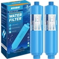 thumbnail image 1 of shiyou-RV Water Filter, RV Marine KDF Inline Water Filter with NSF & BPA Free Certified, Greatly Reduce Chlorine Heavy Metals Bad Taste Odors and Sediment - 2 Pack, 1 of 4