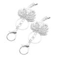 thumbnail image 3 of KAKOWELY charms 2pcs Elegant Pearl Keychain With Sparkling Rhinestone Coconut Tree Charm Backpack Decor Keychain Backpack Accessories Key Ring Bag Pendant, 3 of 4