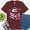 Maroon, variant on Reading and Coffee Shirt – Cute Book Stack with Bow Graphic Tee, Maroon, M