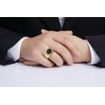 thumbnail image 2 of RYLOS Men's Designer Ring: 14K Yellow Gold with Onyx and Diamonds - Gold Rings for Men  Size 13, 2 of 6