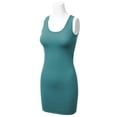 thumbnail image 2 of Women's Basic Scoop Neck Sleeveless Bodycon Mini Tank Dress, 2 of 3