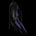 thumbnail image 6 of Milwaukee Leather ML1952 Women's Black and Purple Embroidered and Stud Design Scooter Jacket 2X-Large, 6 of 9