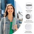 thumbnail image 3 of Gifts for Women Girl Friends, Art Glitter Skinny Tumblers with Lids 20oz,Abstract Confetti Insulated Iced Coffee Mug Slim Tumbler Reusable Travel Cups, 3 of 6
