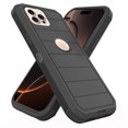 thumbnail image 3 of Asuwish Compatible with iPhone 16 Pro Max 6.9 inch Phone Case Hybrid Rugged Shockproof Hard Protective Drop Proof Full Body Heavy Duty Mobile Cell Cover for iP16M i16 ProMax 16ProMax Women Men Black, 3 of 7