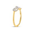 thumbnail image 3 of FB Jewels 10kt Yellow Gold Womens Round Diamond Infinity Fashion Ring 1/6 Cttw Size 7, 3 of 4