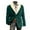 Dark Green-1, variant on YAYUBA Men's Velvet Christmas Blazer with Fuzzy Collar Slim Fit Jacket One Button Sport Coat Tuxedo Jacket for Prom Wedding Party Dinner
