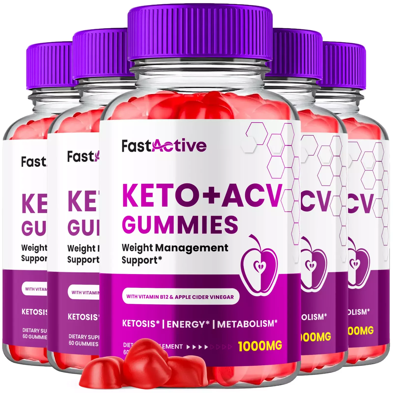 Fast Active Keto ACV Gummies Maximum Strength Weight Management Supplement 300 Gummies