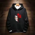 thumbnail image 3 of Sudadera con capucha para hombre, sudadera con capucha gráfica de manga negra, color blanco roto, oferta de bienvenida de anime, sudadera S, novedad de invierno y ropa masculina, 3 of 5