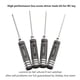 thumbnail image 3 of Top Quality Titanium Nitride TiNi Hex Driver Wrench Screwdriver 1/4 Piece Set 15mm/2mm/25mm/30mm For RC Helicopter, 3 of 5