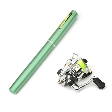 ROZYARD Pocket Collapsible Fishing Rod Mini Pen Fishing Rod Telescopic Fishing Rod Reel