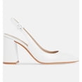 thumbnail image 2 of Women's Pointed Toe Block Heel Pumps Slingback Chunky Heel Slip On Work Party Dress Shoes, 2 of 4