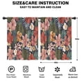 thumbnail image 2 of Blackout Kids Curtains,Pioneer Flower Floral Print Pattern Childrens Insulated Curtains Set Of 2,Bedroom Essentials,Toddler Room Decor 42"x54", 2 of 5