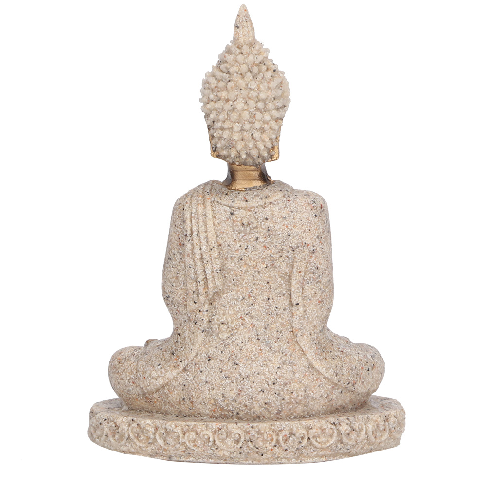Meditating Seated Buddha Statue Carving Figurine Craft for Home Decoration Ornament, Buddha Figurine,Buddha Statue - image 2 of 8