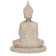 Tebru Home Ornament, Home Decoration,Meditating Seated Buddha Statue Carving Figurine Craft for Home Decoration Ornament