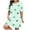 Green, variant on Womens Nightgowns Plus Size Casual Sleep Dress Women's Plus Heart Print Short Sleeve Round Neck Medium Stretch Loose Nightdress Valentine's Day Nightdress