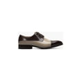thumbnail image 2 of Stacy Adams Cabot Cap Toe Oxford Dress Leather Shoes Brown Multi 25607-249, 2 of 7