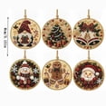 thumbnail image 3 of Kiplyki 6Pcs DIY Pearl Art Christmas Ornament Kit Hanging Diamond Art Christmas Ornament Set Includes Pearls Colorful Beads Art Craft Shimmering Holiday Gift for Tree Window Wall Fireplace Decor, 3 of 6
