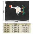 thumbnail image 3 of Manta de franela suelta con forma de sombrero de ganso tonto, elegante edredón para una siesta, edredón de invierno para las cuatro estaciones, edredón refrescante con control de olores, 3 of 5