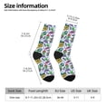 thumbnail image 2 of Lsque Space Monster Printed Men's Crew Socks, Soft Durable Breathable Moisture-Wicking with Odor Control Cotton socks, 2 of 6