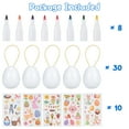 thumbnail image 2 of Shininglove 30 Pieces Easter Eggs Decorations Kit White Blank DIY Easter Egg Paint Kit with Rope, 8 Pens for Party Supplies, 2 of 6