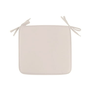 Outdoor Indoor Waterproof Seat Cushions,16x16 Inches Patio Chair Cushion with Ties,Machine Washable Seat Pad for Home Garden Kitchen Dining Office Chair, Beige