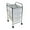 Chrome/White, variant on J&V TEXTILES Rolling Storage Cart and Organizer with Plastic Drawers Chrome/White, 4-Drawer