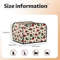 thumbnail image 4 of KLL Rose Flowers Print 4 Slice Toaster Dust Covers Kitchen Small Appliance Cover with 2 Pockets,Can hold Jam Spreader Knife & Toaster Tongs (12.4 x 10.6 x 8.2), 4 of 6
