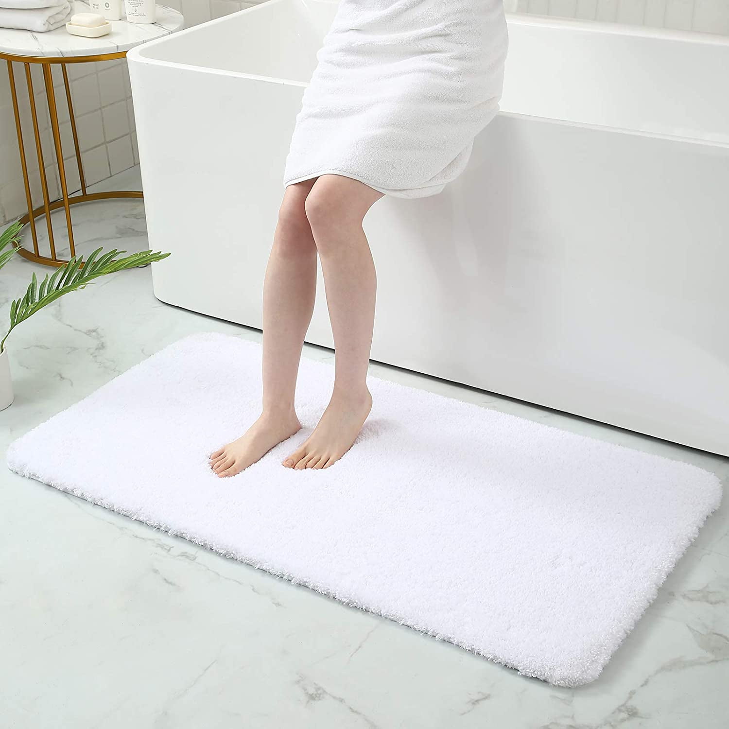 15X23" Set with Seashells Kitchen Doormat Floor Non-Slip Bath Mat Rug Carpets 