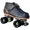 Black Wheels, variant on Atom Quad Indoor Roller Skates - Competitor Nylon Women's Indoor Package
