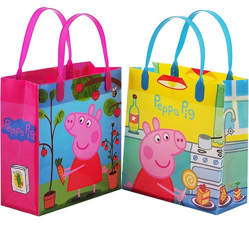 Peppa Pig Authentic Licensed 12 Party Favor Reusable Goodie Medium Gift
