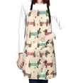 thumbnail image 4 of Bingfone Dachshund Dog Puppy Apron Gifts For Men, Women Professional Grade Chef Apron for Kitchen,BBQ & Grill, 4 of 8