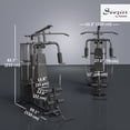 thumbnail image 3 of Soozier Multifunction Home Gym Equipment with 100Lbs Weight Stack, Black, 3 of 10