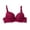 Wine, variant on Iugvhana Womens Push Up Lace Bras Full Coverage Underwire Lifting Bras Comfortable Adjustable Strap Bras Support Anti-Sagging Daily Bra Coffee M