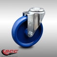 thumbnail image 2 of 5 Inch SS Solid Polyurethane Wheel Swivel Bolt Hole Caster Service Caster Brand, 2 of 2