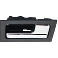 thumbnail image 4 of Front or Rear Passenger Side Interior Door Handle Compatible with 2009-2014 Ford F-150 Chrome Lever With Black Bezel With Lock Button CL3Z1522600EA 9L3Z1522600CB CL3Z1522600FA, 4 of 5