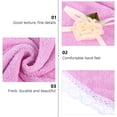 thumbnail image 4 of 1 Pce Serviettes à Main Absorbantes en Polaire Corail Petites Serviettes Rondes, 4 of 8
