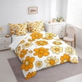 thumbnail image 3 of Manfei Country Floral 7-Piece Twin Bedding Sets,Rustic Daisy Bedding Comforter Set,Yellow White Sheet Sets For Kids,Breathable Home Decor Reversible, 3 of 8