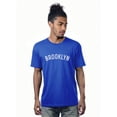 thumbnail image 3 of Daxton Premium Basic Crew Neck Short Sleeve Tshirt Cities Brooklyn Letter, 3Pk Red White, Royal White, White Black, L, 3 of 5