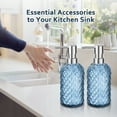 thumbnail image 2 of GM GMISUN Blue Glass Soap Dispenser with Pump Hand Soap Bottle for Kitchen Bathroom 16oz, 2 of 6