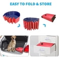 thumbnail image 3 of Foldable Dog Pool, Slip-Resistant Kiddie Pool, Portable PVC Pet Dog Swimming Pool, Plastic Kiddie Pool for Kids, Dog Pet Bath Pool for Small to Large Dogs, 3 of 9