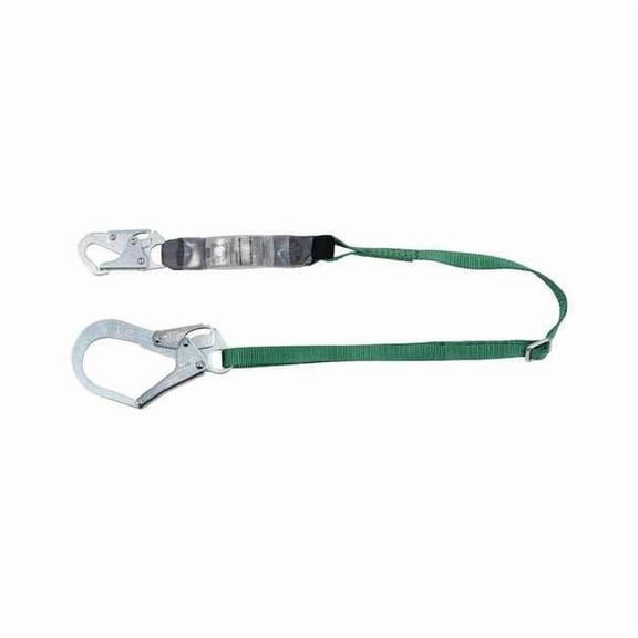 Msa Safety Shock-Absorbing Lanyard,Gray 10190398