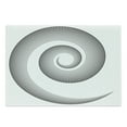 thumbnail image 1 of Spires Cutting Board, Spiral Dimensional Curve Turns Around an Axis Rotary Parallel to Ring Center Design Image, Decorative Tempered Glass Cutting and Serving Board, Large Size, Black, by Ambesonne, 1 of 1